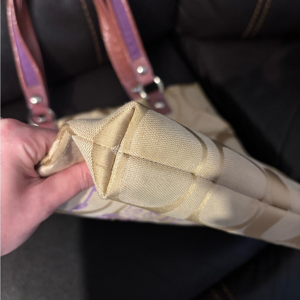 Coach Poppy RARE Glam Bag Tote - Picture 4 of 12